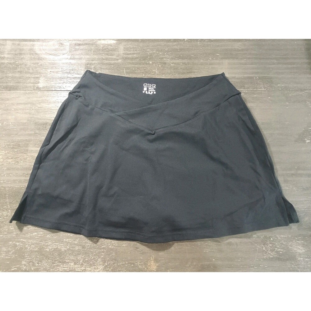 OQQ Black Tennis Mini Skirt Skort New Size XL